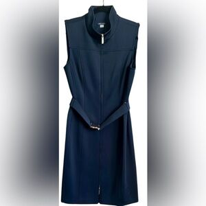 🆕 Tommy Hilfiger Women's Classic Scuba Zip Up Dress NWT SZ 10